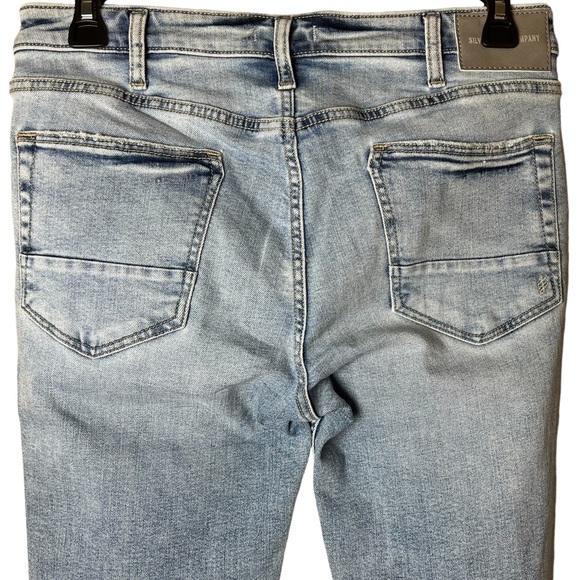 Silver Jeans Kenaston Distressed Light Blue Denim Jeans Size 32 - Picture 6 of 10